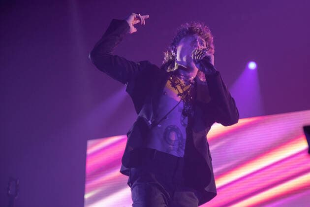Irama during Irama, Italian singer Music Concert in Mantova, Italy, April 24 2022