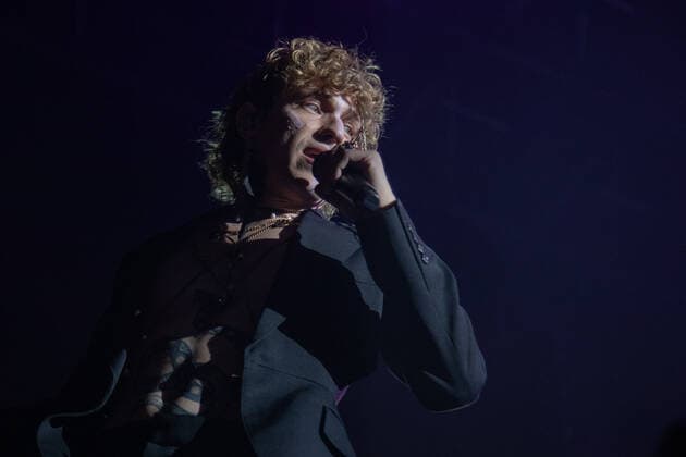 Irama during Irama, Italian singer Music Concert in Mantova, Italy, April 24 2022