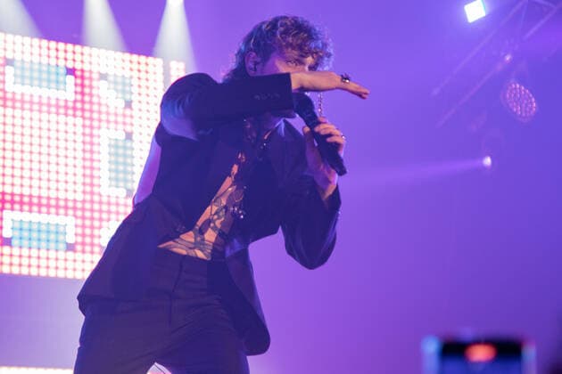 Irama during Irama, Italian singer Music Concert in Mantova, Italy, April 24 2022