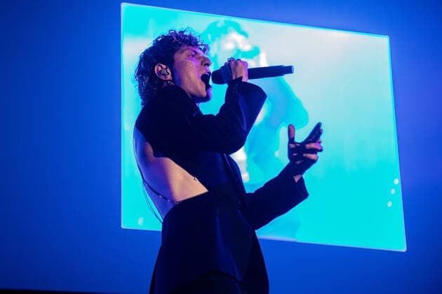 Irama during Irama, Italian singer Music Concert in Mantova, Italy, April 24 2022