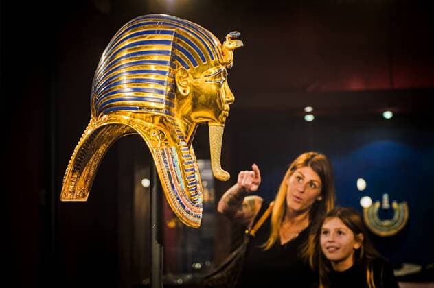 Bilder des Jahres 2022, Entertainment 04 April Entertainment Themen der Woche KW17 Entertainment Bilder des Tages History exhibition Tutankhamun - his tomb and his treasures at the Brno Exhibition Grounds in Brno, Czech Republic, April 25, 2022. (CTKxPhoto PatrikxUhlir) CTKPhotoP2022042506316  put 01