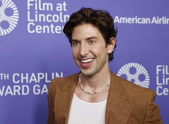 Nick Adams arrives on the red carpet at the 47th Chaplin Award Gala honoring Cate Blanchett at Alice Tully Hall, Lincoln Center in New York City on Monday, April 25, 2022.  NYP20220425152 JohnxAngelillo