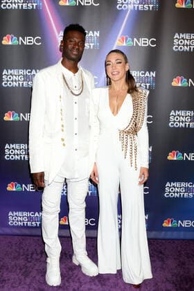April 25, 2022, Universal City, CA, USA: LOS ANGELES - APR 25: Ni-Co, Colton Jones, Dani Brillhart at the America™s Song Contest Semi-finals Red Carpet at Universal Studios on April 25, 2022 in Universal City, CA Universal City USA - ZUMAb170 20220425_zap_b170_079 Copyright: xKayxBlakex