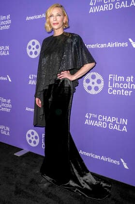 Die Chaplin-Award-Preisträgerin Cate Blanchett bei der 47. Chaplin Award Gala in der Alice Tully Hall im Lincoln Center. New York, 25.04.2022