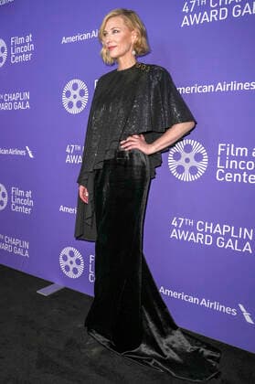 Die Chaplin-Award-Preisträgerin Cate Blanchett bei der 47. Chaplin Award Gala in der Alice Tully Hall im Lincoln Center. New York, 25.04.2022