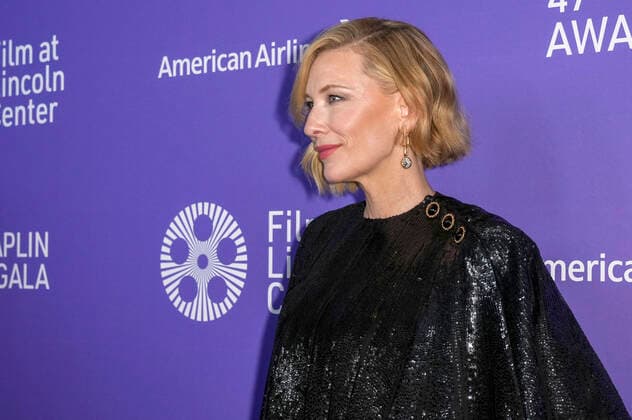 Die Chaplin-Award-Preisträgerin Cate Blanchett bei der 47. Chaplin Award Gala in der Alice Tully Hall im Lincoln Center. New York, 25.04.2022