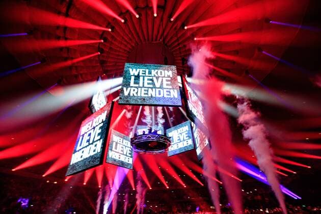 2022-04-26 20:16:01 ROTTERDAM - XXX during the first show of De Vrienden van Amstel LIVE 2022. ANP KIPPA LEVIN DEN BOER netherlands out - belgium out