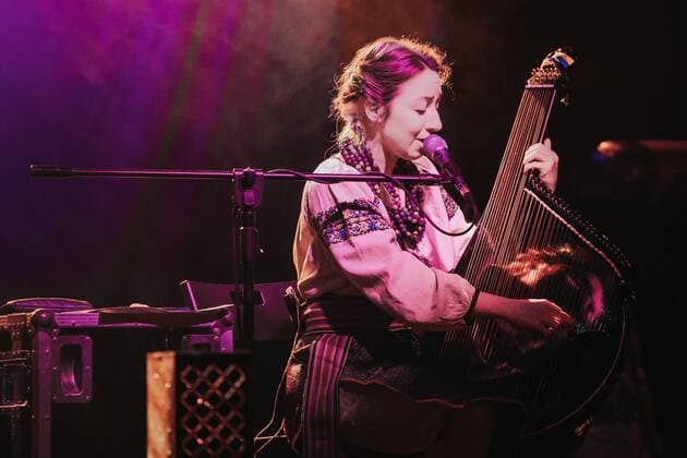 April 27, 2022, Wroclaw, Wroclaw, Poland: We ll beat them with music is the slogan of the FreeUkraine tour, in which two Ukrainian-Polish bands Troye Zillia and Dagadana take part. The concerts took place on April 26, 2022 in Wroclaw club A2 in the photo: Troye Zillia Wroclaw Poland - ZUMAz123 20220427_zip_z123_004 Copyright: xKrzysztofxZatyckix
