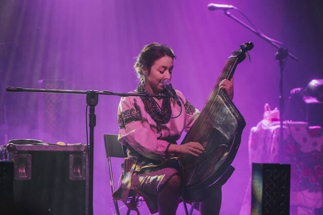 April 27, 2022, Wroclaw, Wroclaw, Poland: We ll beat them with music is the slogan of the FreeUkraine tour, in which two Ukrainian-Polish bands Troye Zillia and Dagadana take part. The concerts took place on April 26, 2022 in Wroclaw club A2 in the photo: Troye Zillia Wroclaw Poland - ZUMAz123 20220427_zip_z123_018 Copyright: xKrzysztofxZatyckix