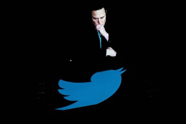 Italy: Elon Musk acquires Twitter In this photo illustration, Elon Musk is seen displayed on a smartphone with a background of the Twitter logo. after Elon Musk s $44 billion acquisition of social media platform Twitter. Rome Italy Italy Copyright: AndreaxRonchini