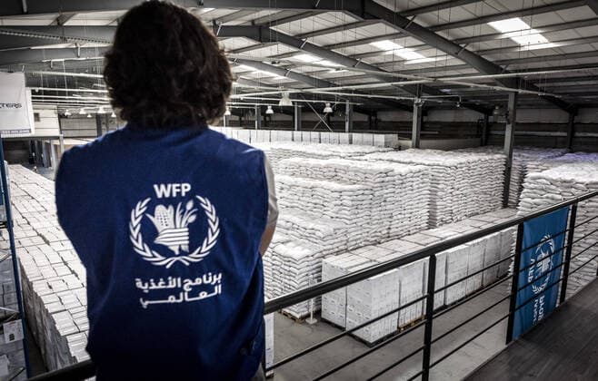 KOST Lagerhaus fuer Lebensmittel des World Food Programm WFP in Beirut, Libanon. Beirut Lebanon *** KOST Food warehouse of the World Food Program WFP in Beirut, Lebanon Beirut Lebanon Copyright: xThomasxKoehler photothek.dex
