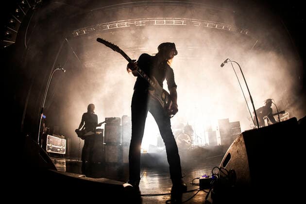 The Hellacopters live in Oslo, Norway Oslo, Norway. 27th, April 2022. The Swedish hard rock band The Hellacopters performs a live concert at Sentrum Scene in oslo. Here vocalist and guitarist Nicke Andersson is seen live on stage. Oslo Norway Rockefeller  Copyright: xGonzalesxPhoto TerjexDokkenx