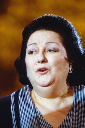 Montserrat Caballe, spanische Opernsängerin der Stimmlage Sopran, singt bei einem Auftritt, Deutschland um 1991. Copyright: HartwigxValdmanis Nur redaktionelle Nutzung. Editorial usage only. UnitedArchivesVAL_720000588