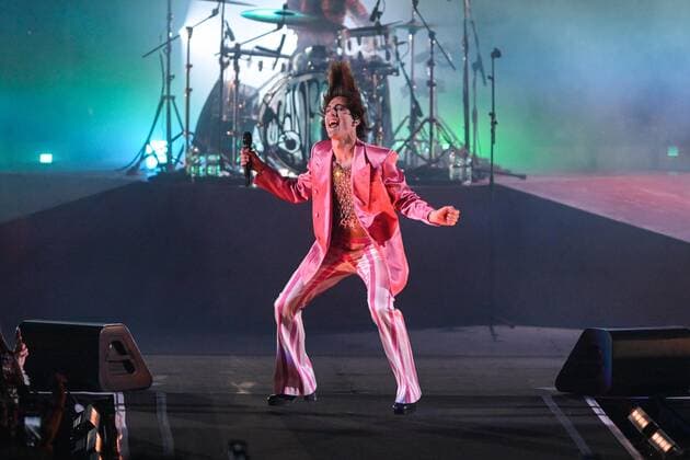 Foto IPP LiveMedia Tiziano Ballabio Verona 28 04 2022 concerto del gruppo musicale dei Maneskin Nella foto: il cantante Damiano David Italy Photo Press - World Copyright 2022 Maneskin live at Arena di V