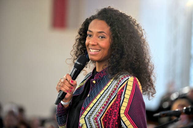 Frankfurter Musikpreis. Anne Chebu anläßlich der Verleihung des Frankfurter Musikpreises am 29.04.2022 in der Paulskirche, Frankfurt am Main. 20220429MWI11566