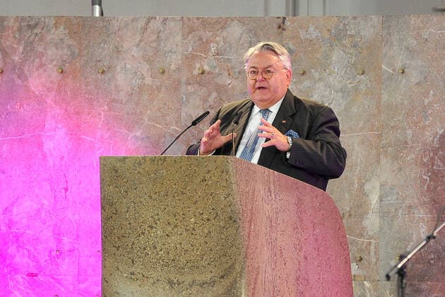 Frankfurter Musikpreis. Gerhard A. Meinl anläßlich der Verleihung des Frankfurter Musikpreises am 29.04.2022 in der Paulskirche, Frankfurt am Main. 20220429MWI11627