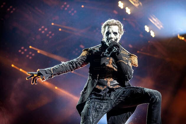 Ghost live in Oslo, Norway Oslo, Norway. 30th, April 2022. The Swedish rock band Ghost performs a live concert at Oslo Spektrum in Oslo. Here vocalist Papa Emeritus IV is seen live on stage. Oslo Norway Oslo Spektrum  Copyright: xGonzalesxPhoto TerjexDokkenx