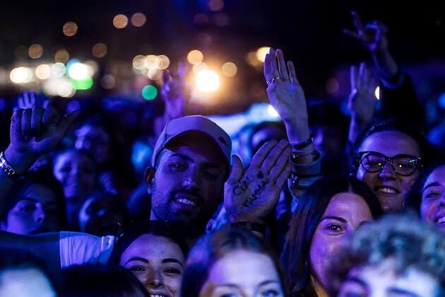 May 1, 2022, Roma, Italia: People attend during the traditional May Day Concert at San Giovanni Square in Rome, Italy, 01 May 2022. ANSA ANGELO CARCONI Roma Italia  - ZUMAa110 20220501_zaf_a110_041 Copyright: xAngeloxCarconix