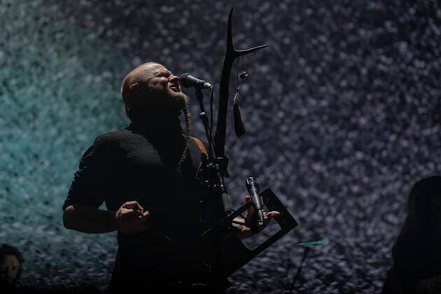 Wardruna Bergen, Norway. 01st, May 2022. The Nordic musical project Wardruna performs a live concet at Grieghallen in Bergen. Here founder, singer and composer Einar Selvik is seen during the show. Bergen Norway  Copyright: xGonzalesxPhoto JarlexH.xMoex