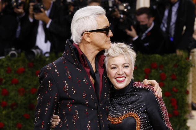 Baz Luhrmann and Catherine Martin arrive on the red carpet for The Met Gala at The Metropolitan Museum of Art celebrating the Costume Institute opening of In America: An Anthology of Fashion in New York City on Monday, May 2, 2022.  NYP20220502245 JOHNxANGELILLO
