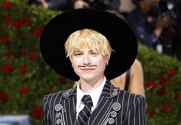 Jessie Buckley arrives on the red carpet for The Met Gala at The Metropolitan Museum of Art celebrating the Costume Institute opening of In America: An Anthology of Fashion in New York City on Monday, May 2, 2022.  NYP20220502308 JOHNxANGELILLO