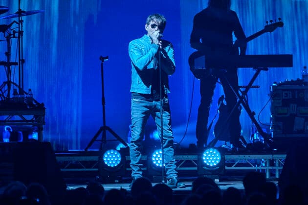 Morten Harket von a-ha live beim Auftakt der Deutschlandtournee der Hunting High and Low -Tour in der ZAG Arena. Hannover, 02.05.2022