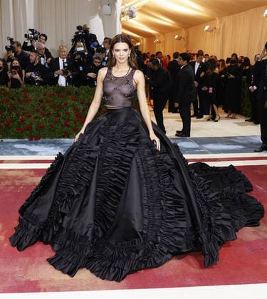 Kendall Jenner arrives on the red carpet for The Met Gala at The Metropolitan Museum of Art celebrating the Costume Institute opening of In America: An Anthology of Fashion in New York City on Monday, May 2, 2022.  NYP20220502243 JOHNxANGELILLO