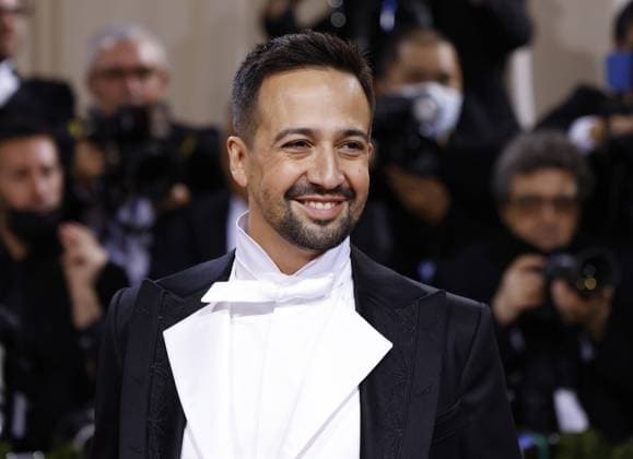 Lin-Manuel Miranda arrives on the red carpet for The Met Gala at The Metropolitan Museum of Art celebrating the Costume Institute opening of In America: An Anthology of Fashion in New York City on Monday, May 2, 2022.  NYP20220502344 JOHNxANGELILLO
