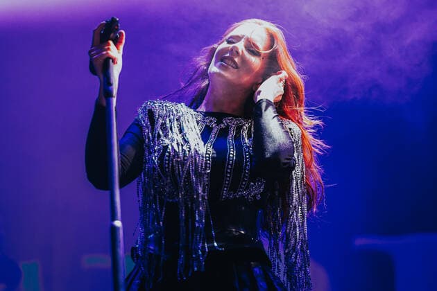 May 3, 2022, Wroclaw, Wroclaw, Poland: The Dutch group Epica was the star of the second day of Wroclawska 3-Maj wka. in Pic: Simone Simons Wroclaw Poland - ZUMAz123 20220503_zip_z123_028 Copyright: xKrzysztofxZatyckix