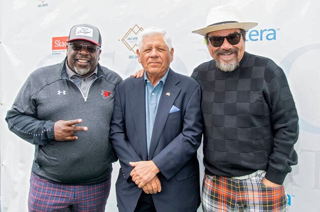 Cedric The Entertainer, Lee Trevino, George Lopez beim 15. Celebrity Golf Turnier der George Lopez Foundation im Lakeside Country Club. Toluca Lake, 02.05.2022
