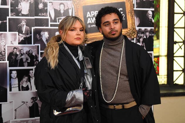 2022 APRA MUSIC AWARDS, Toni Watson, known professionally as Tones and I (left) and guest pose for photographs ahead of the 2022 APRA Music Awards at Melbourne Town Hall in Melbourne, Tuesday, May 3, 2022. ( NO ARCHIVING, EDITORIAL USE ONLY, NO USE IN BOOKS WITHOUT CONSENT MELBOURNE VIC AUSTRALIA  Copyright: xJAMESxROSSx 20220503001654528398