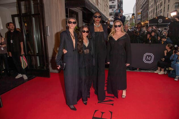 May 2, 2022, New York, United States: Gabriela Hearst, Xiye Bastida, Venus Williams and Amy Schumer depart The Mark Hotel for 2022 Met Gala in New York City. New York United States - ZUMAs197 20220502_zaa_s197_380 Copyright: xRonxAdarx
