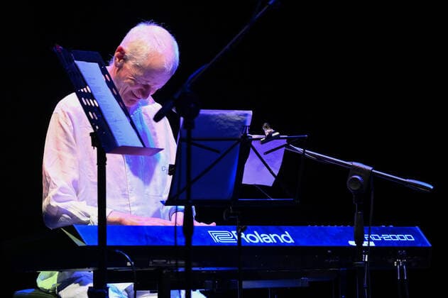 May 3, 2022, Roma, Italy: Peter Hammill during the concert of the Van Der Graaf Generator, at Auditorium Parco della Musica, 3th May, Rome, Italy. Roma Italy Copyright: xDomenicoxCippitellix
