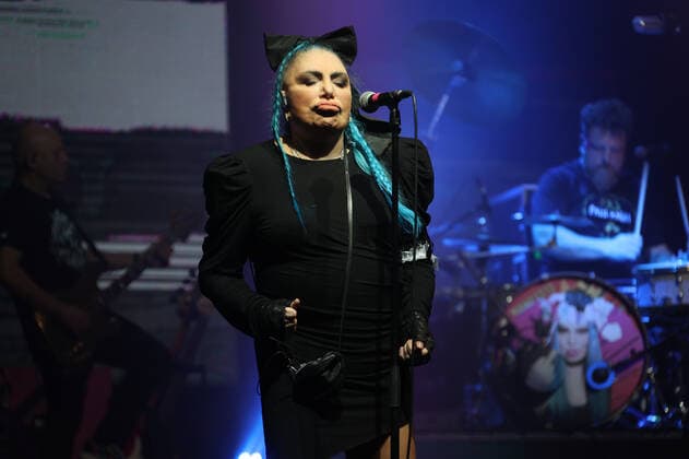 May 3, 2022, Bologna, Italy: 03-05-22 - Bologna - italian singer Loredana Berte tour 2022 Ã¢â‚¬oeManifestoÃ¢â‚¬Â at Teatro Europauditorium - foto: . Bologna Italy Copyright: xMichelexNuccix