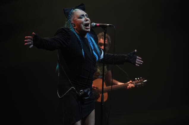 May 3, 2022, Bologna, Italy: 03-05-22 - Bologna - italian singer Loredana Berte tour 2022 Ã¢â‚¬oeManifestoÃ¢â‚¬Â at Teatro Europauditorium - foto: . Bologna Italy Copyright: xMichelexNuccix