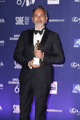 Foto IPP Pizzi Paolo Roma 03-05-2022 cerimonia di consegna del 67 David Di Donatello premio del cinema italiano In foto: Nico Borromeo, vincitore del premio per il miglior corto Italy Photo Press - World Copyright