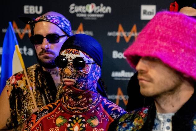 Entertainment Themen der Woche KW18 Entertainment Bilder des Tages 2022-05-04 14:48:14 TURIN - Kalush Orchestra addresses the press after the second rehearsal. The group represents Ukraine in the Eurovision Song Contest in Italy. ANP SANDER KING netherlands out - belgium out *** 2022 05 04 14 48 14 TURIN Kalush Orchestra addresses the press after the second rehearsal The group represents Ukraine in the Eurovision Song Contest in Italy ANP SANDER KING netherlands out belgium out  Copyright: xx x448028266x originalFilename: 448028266.jpg