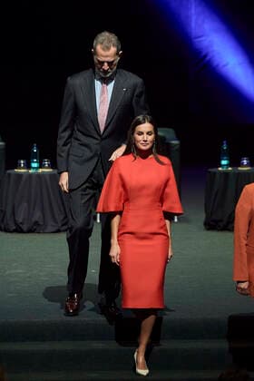 Spanisches Königspaar bei der Verleihung des nationalen Forschungspreises in Barcelona 05-05-2022 Barcelona Queen Letizia and King Felipe attend the national research awards 2021 at the auditorium of the Barcelona International Convention Center (CCIB) in Barcelona. No Spain Â  Copyright: xPPEx