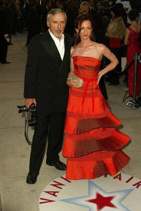 Dennis Hopper and Victoria Duffy at the 2005 Vanity Fair Oscar Party, Mortons, West Hollywood, CA 02-28-05 , 11802996.jpg, fame, famous, star, people, popular, entertainment, talent, event, celebrity, person,