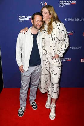 David Wehle und Andrea Gerhard beim Bunte New Faces Award Music 2022 im The Reed. Berlin, 05.05.2022