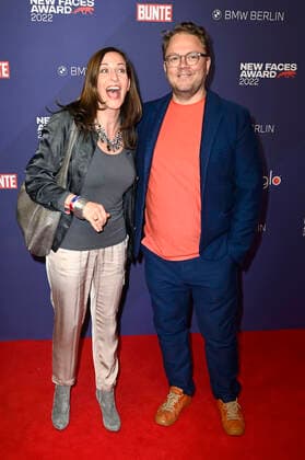 Ulrike Frank mit Ehemann Marc Schubring beim Bunte New Faces Award Music 2022 im The Reed. Berlin, 05.05.2022