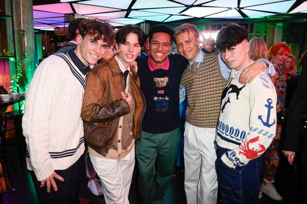 Moritz Di Matteo, Tobi.you, Naswyn, Levin Hotho und Kris Grippo beim Bunte New Faces Award Music 2022 im The Reed. Berlin, 05.05.2022
