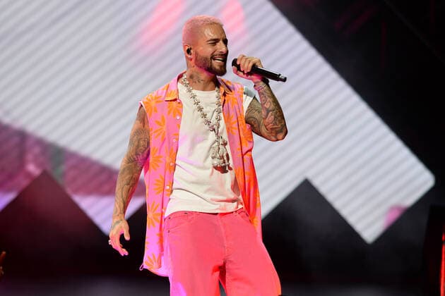 HOLLYWOOD FL - MAY 05: Maluma performs during the Formula 1 Miami Grand Prix Kick Off Concert at Hard Rock Live held at the Seminole Hard Rock Hotel & Casino on May 5, 2022 in Hollywood, Florida. Copyright: xmpi04x