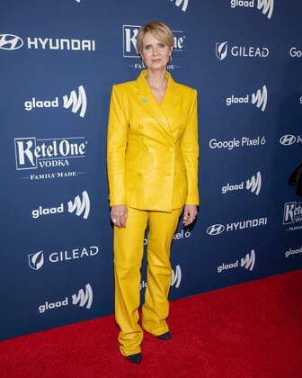 Cynthia Nixon attends the 33rd GLAAD Media Awards in New York City on Friday, May 6, 2022.  NYP20220506566 GabrielexHoltermann