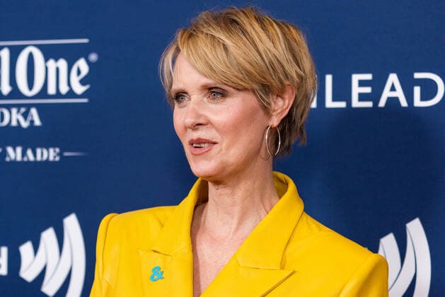 Cynthia Nixon attends the 33rd GLAAD Media Awards in New York City on Friday, May 6, 2022.  NYP20220506568 GabrielexHoltermann