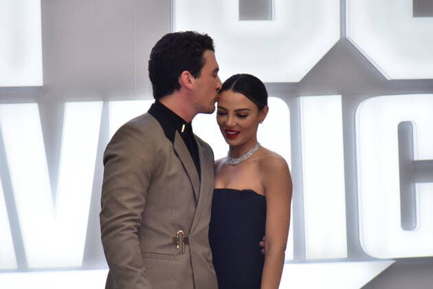 Top Gun: Maverick Film Premiere MEXICO CITY, MEXICO - MAY 6, 2022: American actor Miles Teller and his wife Keleigh Sperry pose for photos during the red carpet of Top Gun: Maverick film premiere at Cinepolis Toreo Parque Central. On May 6, 2022 in Mexico City, Mexico. (Photo by Carlos Tischler Eyepix Group). Copyright: xCarlosxTischlerx xEyepixxGroupx EYEPIX_CT_06052022_64273