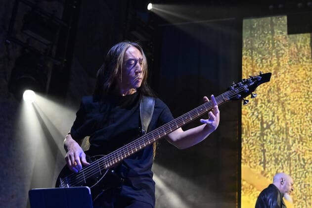 John Myung during the concert of The Dream Theater Top of The World Tour 2022, 6th of May 2022, at PalaEur, Roma, Italy.