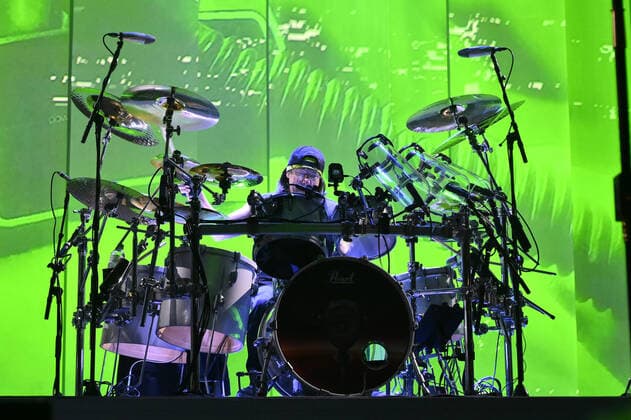 Mike Mangini during the concert of The Dream Theater Top of The World Tour 2022, 6th of May 2022, at PalaEur, Roma, Italy.