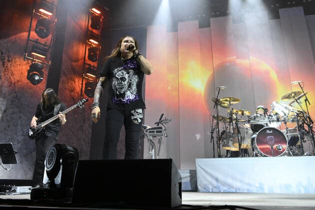 James LaBrie during the concert of The Dream Theater Top of The World Tour 2022, 6th of May 2022, at PalaEur, Roma, Italy.