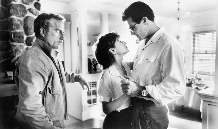 Richard Dreyfuss, Holly Hunter, Brad Johnson, on-set of the Film, Always , Universal Pictures, United Artists, Amblin Entertainment, 1989  Copyright: xJTxVintagex jtv015037